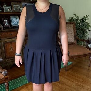 Maje Black Sleeveless Mini Dress